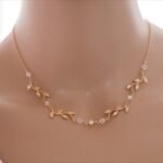 Crystal Vine Gold Necklace