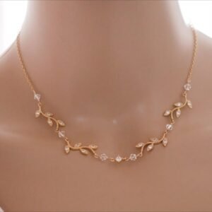Crystal Vine Gold Necklace