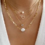 Ethereal Layers Gem & Pearl Necklace Set