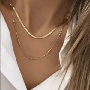 Golden Strand Duo Necklace
