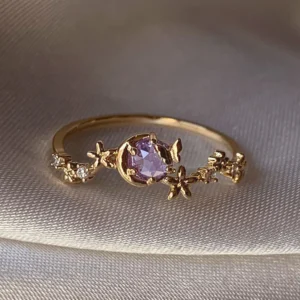 Butterfly Moon Ring