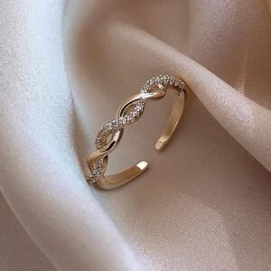 Twist Adjustable Ring Rose Gold