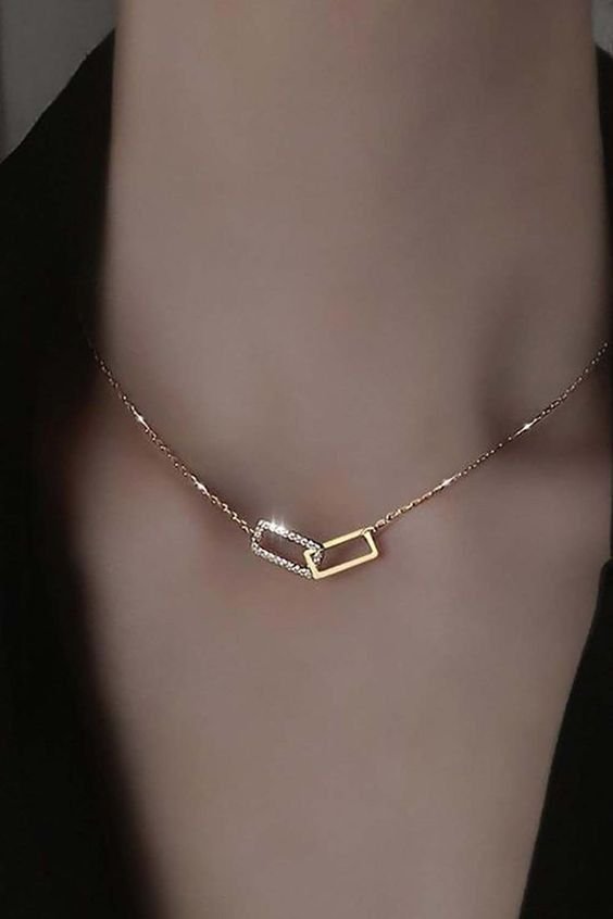 Linked Elegance Dual-Tone Necklace